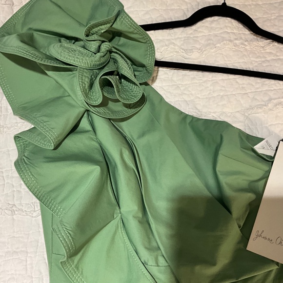 Johanna Ortiz Persian Opulence Gown Dress in Pistachio Green Size 6 Brand New - Picture 7 of 15